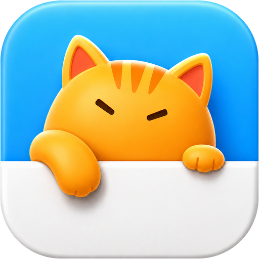meow-rs — a ginger cat peeking over a wall